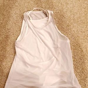 White sheer 2 layer Fabletics tank top